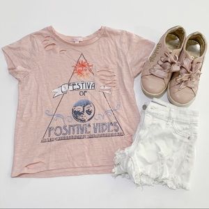 ME. N. U DISTRESSED T-SHIRT SZ 10